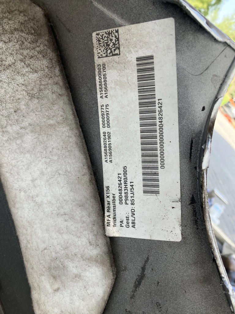 фото №6, Бампер задняя задний mercedes gla x156 156 lift 755