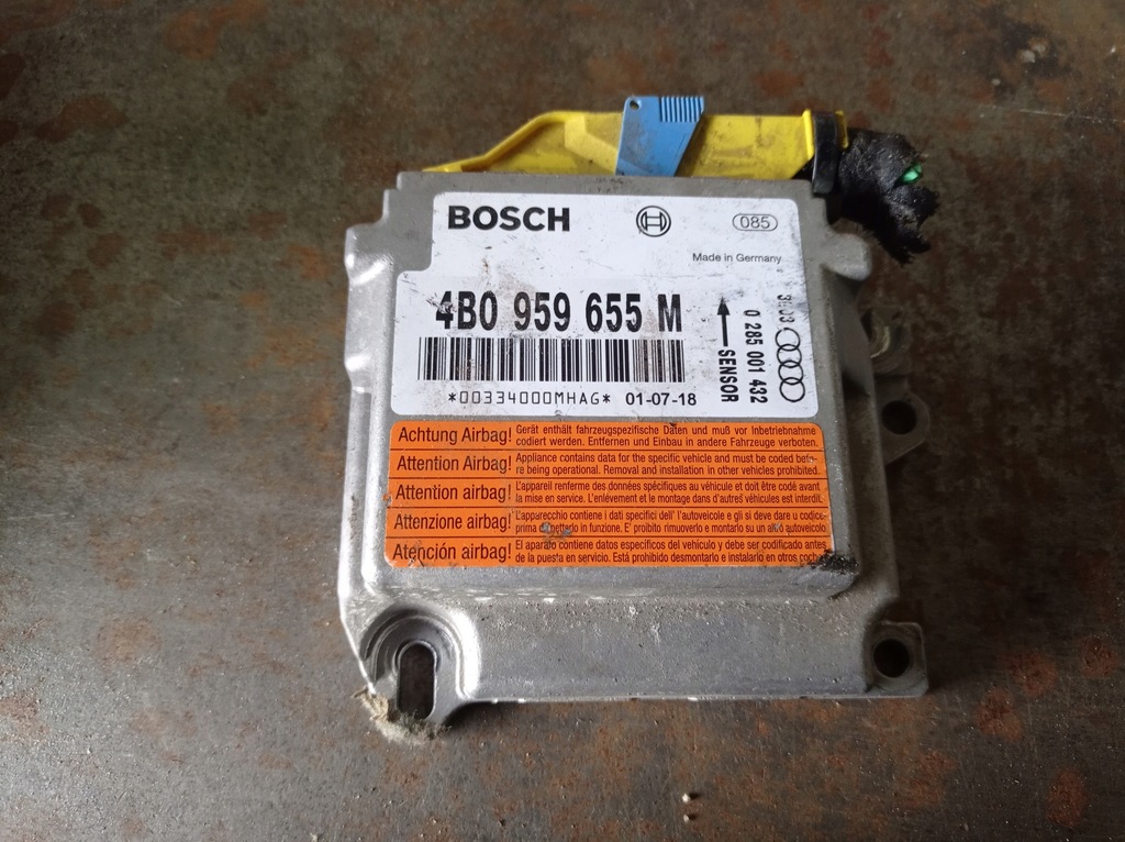 фото №1, Audi a6 c5 - датчик подушек 4b0959655m