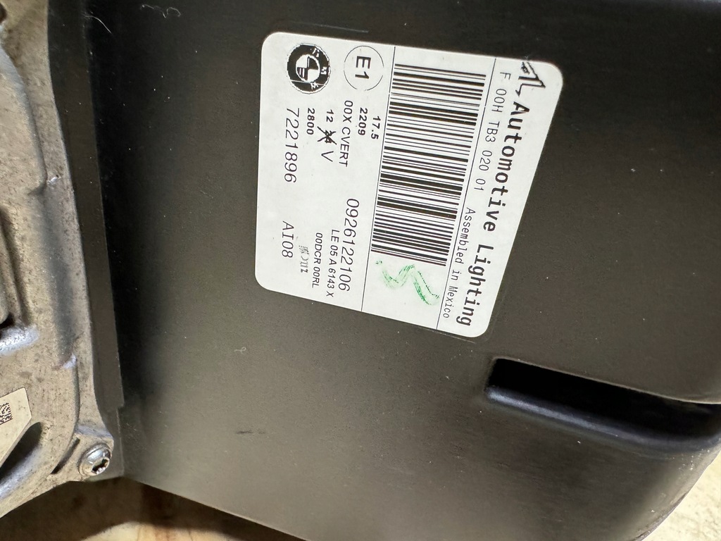 фото №9, Лампа bixenon поворотный правая 7221896 bmw x5 e70 lift