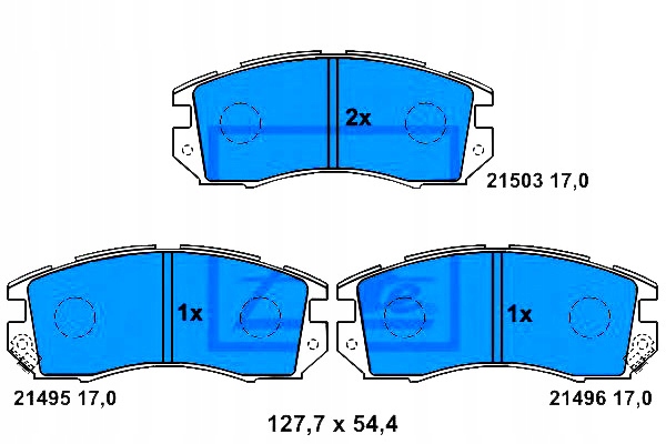 фото №1, Ate 13.0460-5978.2 набор тормозных колодок тормозных, тормоза дисковые