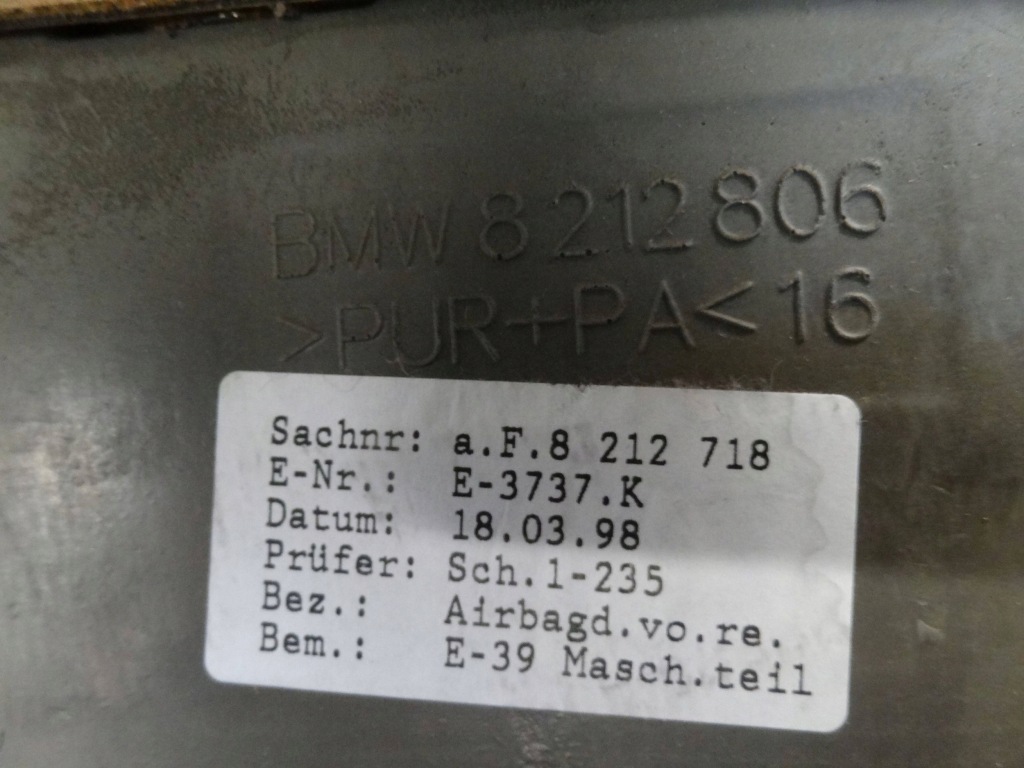 Bmw 5 e39 1999 універсал карта оббивка дверей правий перед 8212718 8212806 Доставка