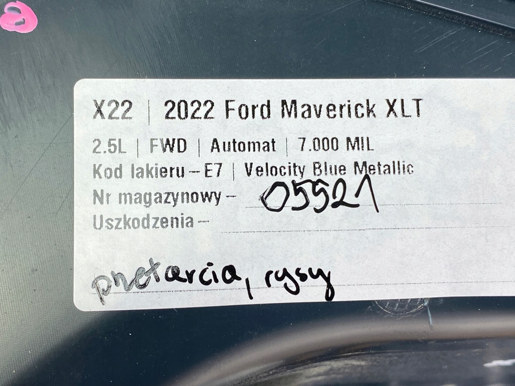 фото №11, Захист середня стійка c ford maverick 2022+ usa