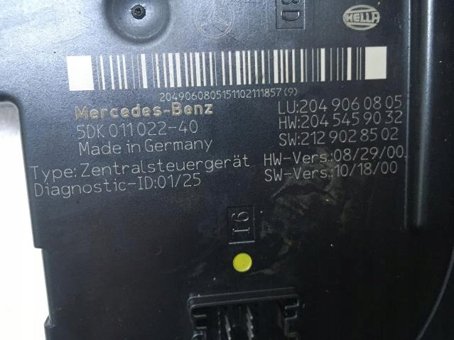 фото №6, Модуль sam mercedes-benz оригінальний номер 2049060805