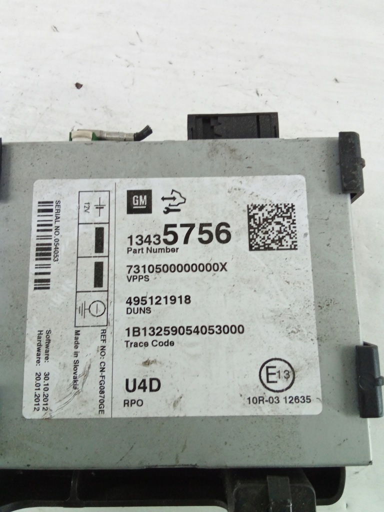 фото №2, H375 модуль радіо zafira c 13435756