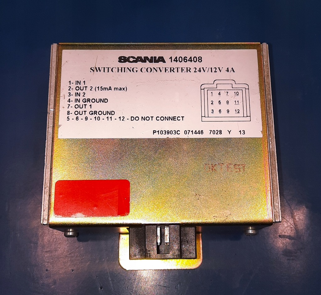 фото №1, Перетворювач напруги scania 24/12v 1406408