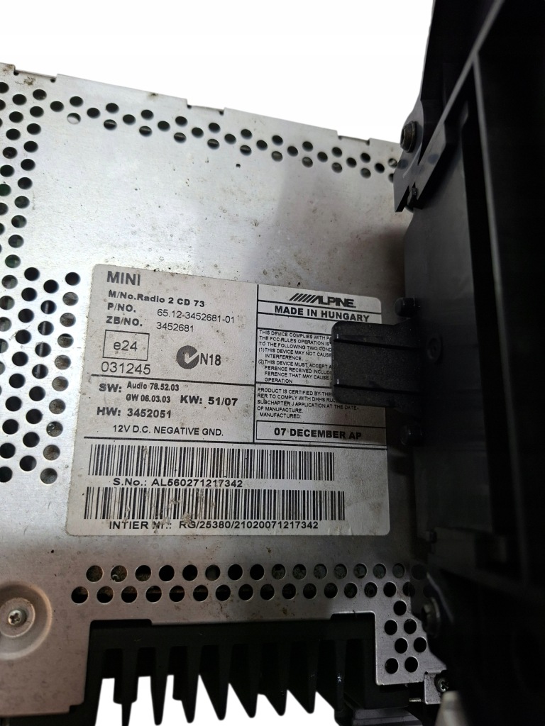 фото №2, Радіо лічильник приладова панель mini cooper r56 3452681