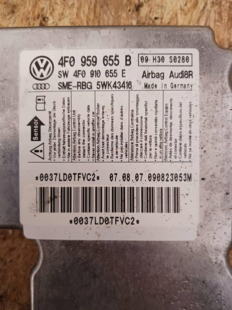 фото №4, Подушки безопасности датчик audi a6 c6