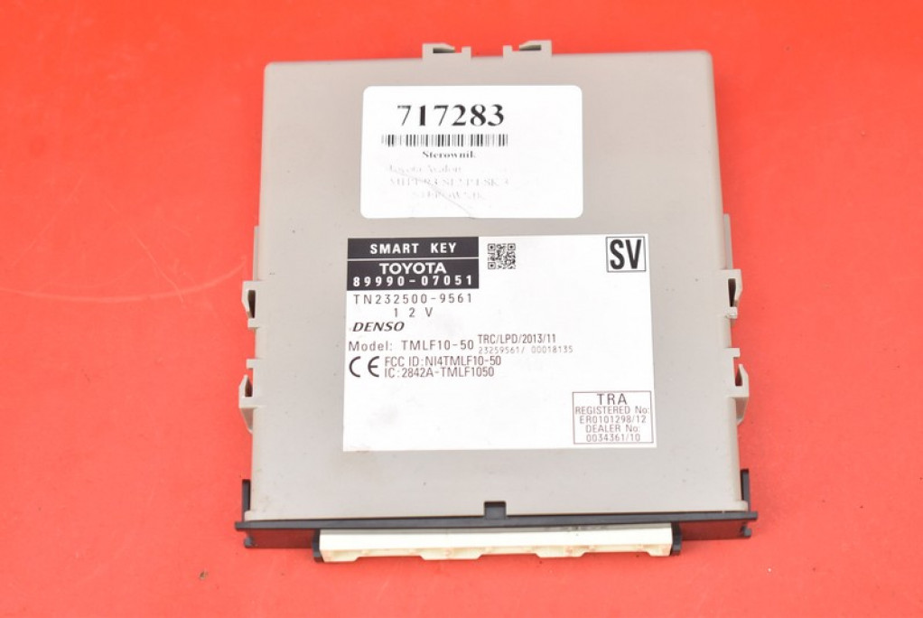 фото №1, Блок управления модуль smart key 89990-07051 toyota avalon xx40 3.5 v6 268 km