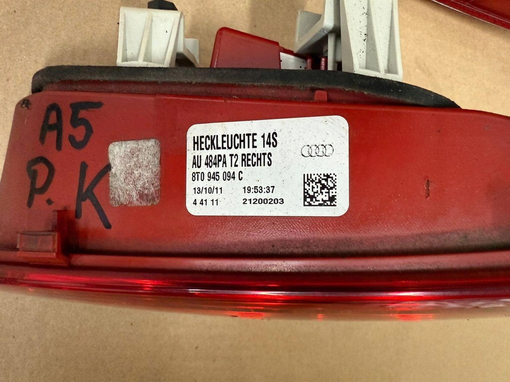 фото №7, Audi a5 8t lift coupe лампа правая задняя 8t0945096h 8t0945094c