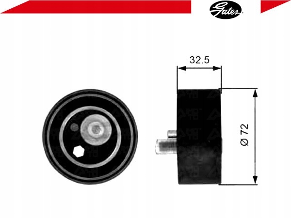 фото №2, Ролик натяжителя ремень распределительного вала [gates]