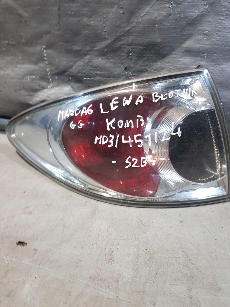 фото №1, Лампа левый задняя левая задняя w крыло mazda 6 gg