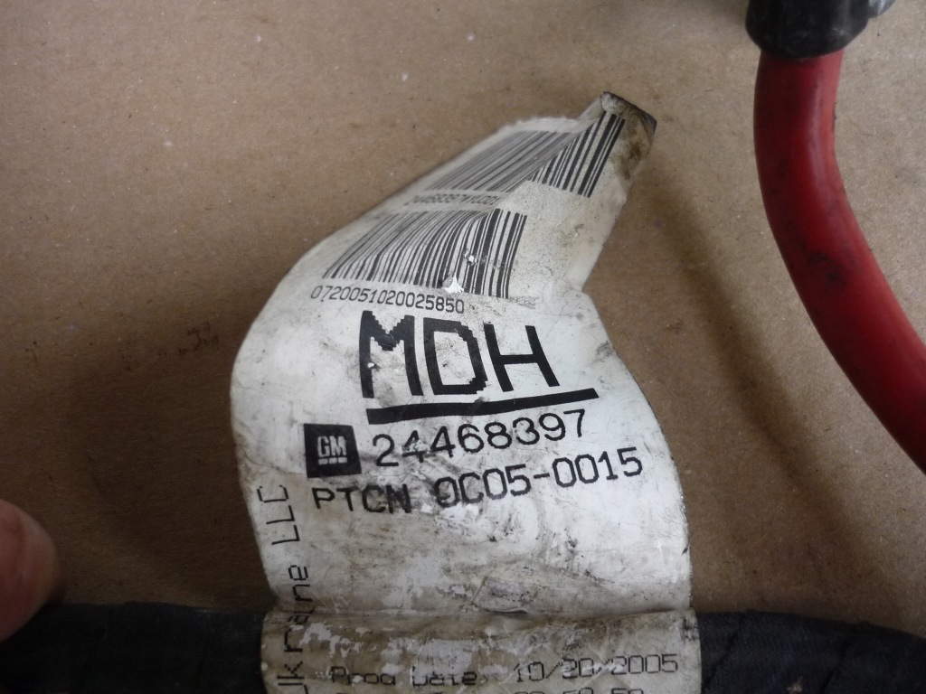 Клеми джгут акумулятор opel zafira b 2.2 direct z22yh 150km 24468397 Київ