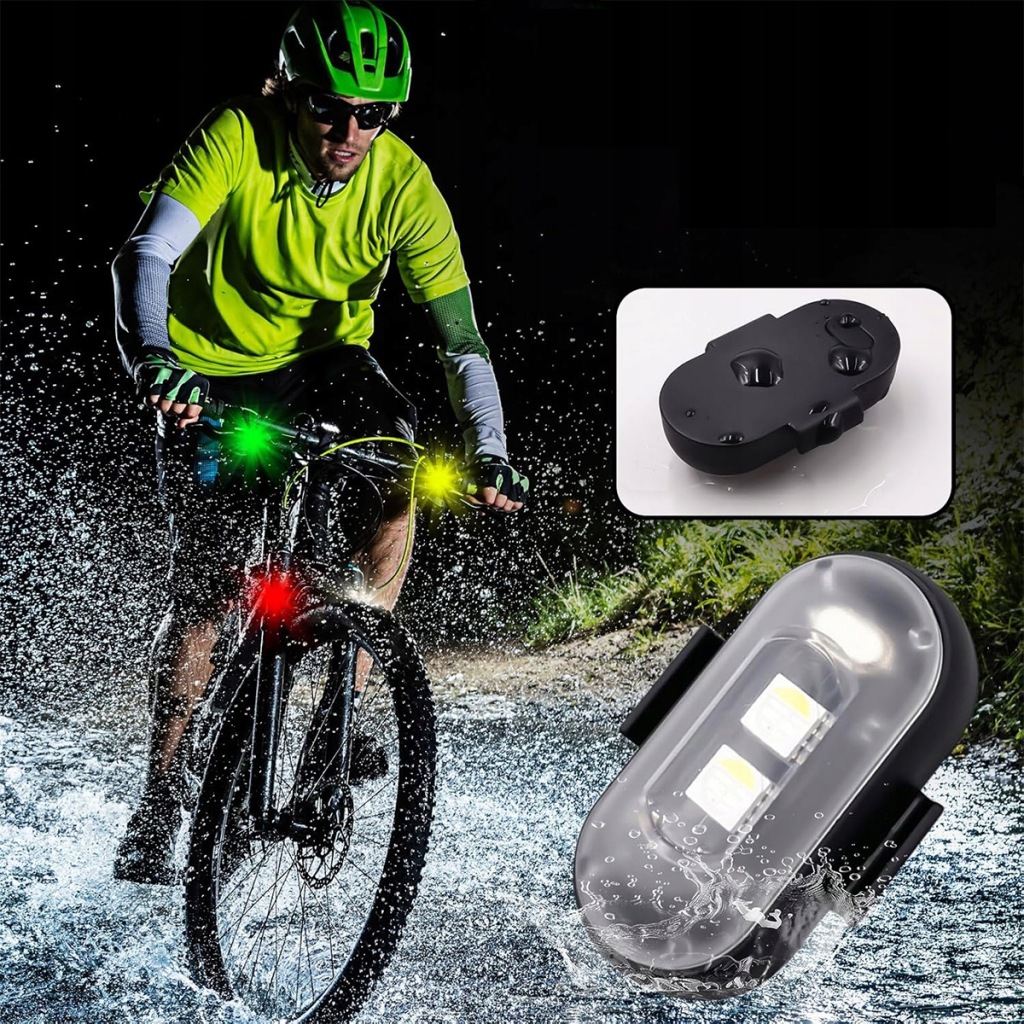 Купити 4x бездротові stroboskopowe led rgb світло 8 кольорів до автомобіля мотоцикла