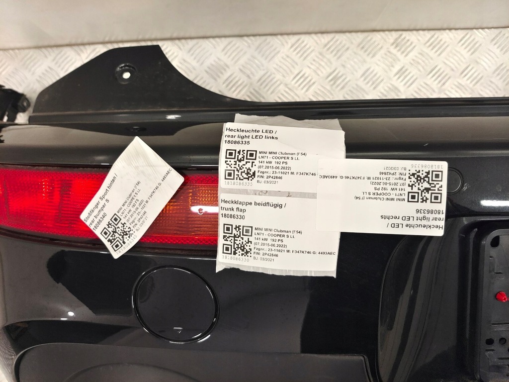 фото №8, Mini clubman f54 бампер задня 4pdc c4r