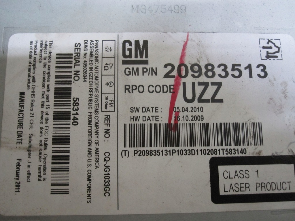 фото №4, Opel meriva b 11r радио cd 20983513