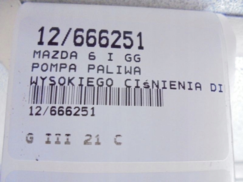 фото №10, Mazda 6 i gg насос топлива 294000-0041 2,0citd