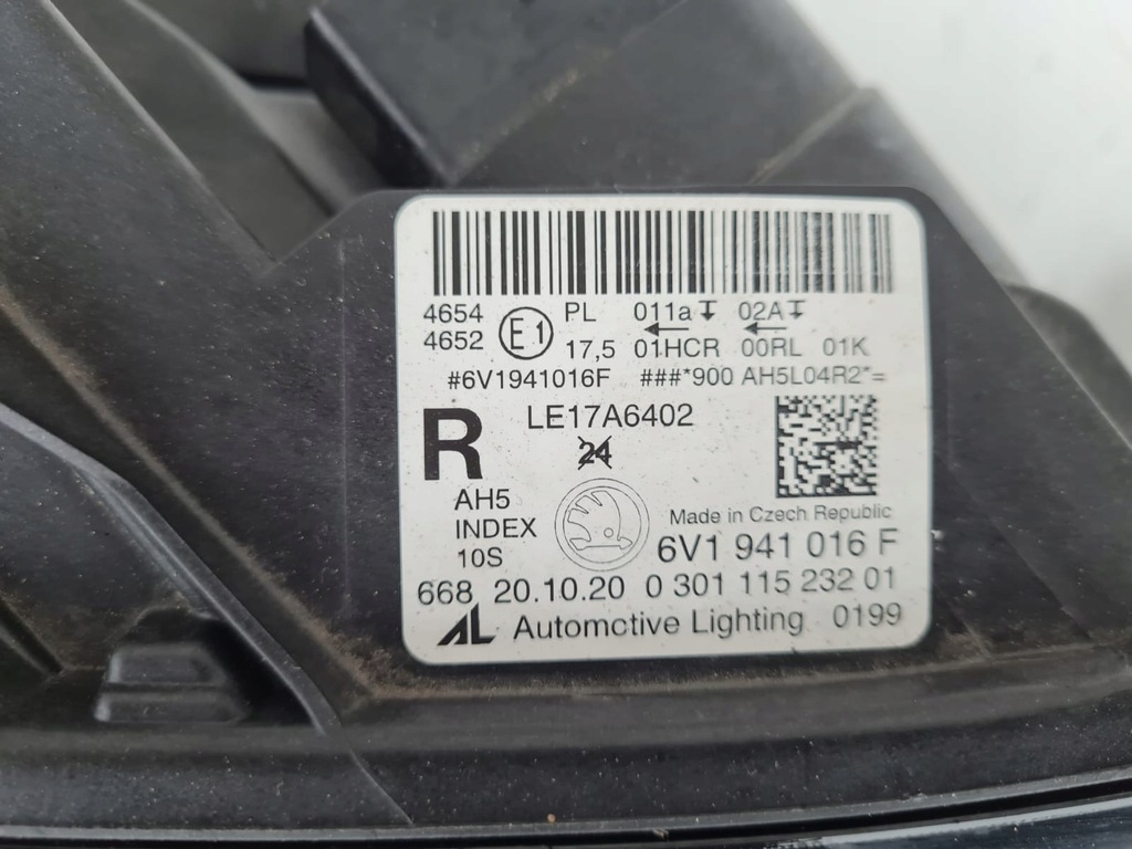 фото №14, Skoda fabia iii 3 lift повний лампи перед full led 6v1941015f 6v1941016f