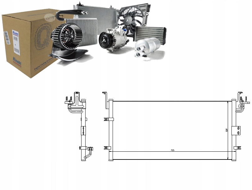 фото №1, Nis94447 радиатор кондиционера hyundai sonata iv,