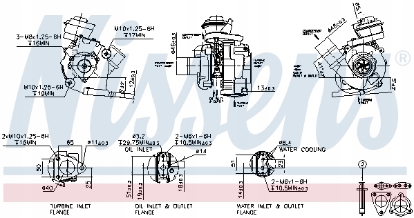 фото №9, Nissens турбонагнітач toyota avensis verso previa ii 2.0d