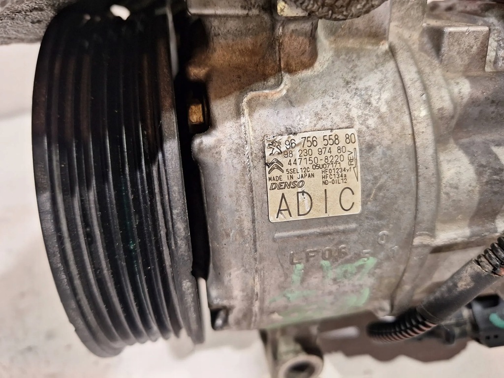 фото №9, Компрессор кондиционера 9675655880 citroen c4 cactus 1.2 thp 14-