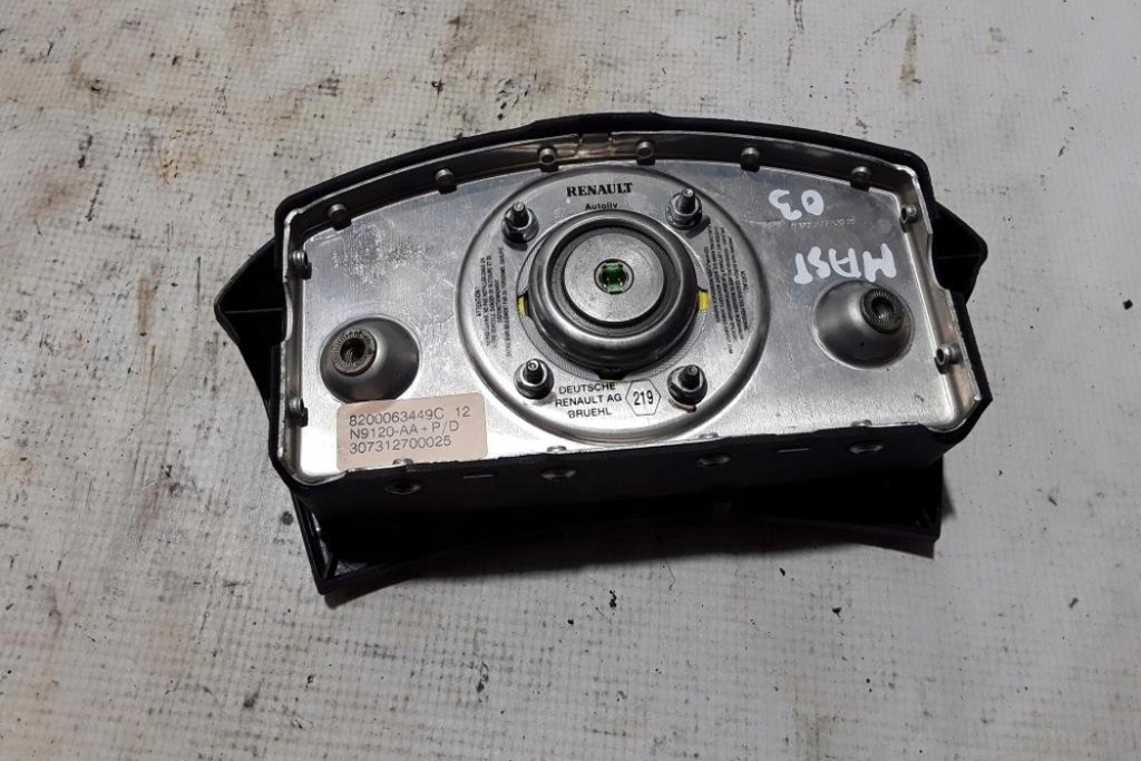 фото №1, Подушка безопасности водителя renault master ii фургон fd 8200063449 2.5l дизель 84kw