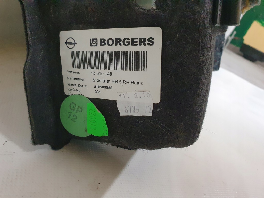 фото №7, Opel astra j hb обивка багажника обшивка правый