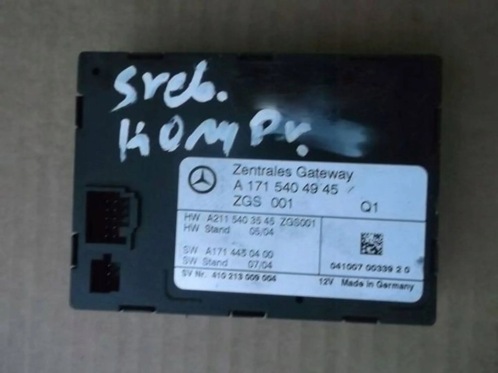 фото №1, Mercedes-benz slk r171 2005 модулі комфорту