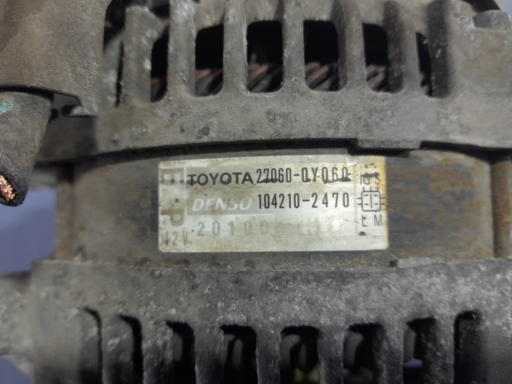 фото №6, Toyota yaris ii 1.33b 100km генератор 27060-0y060