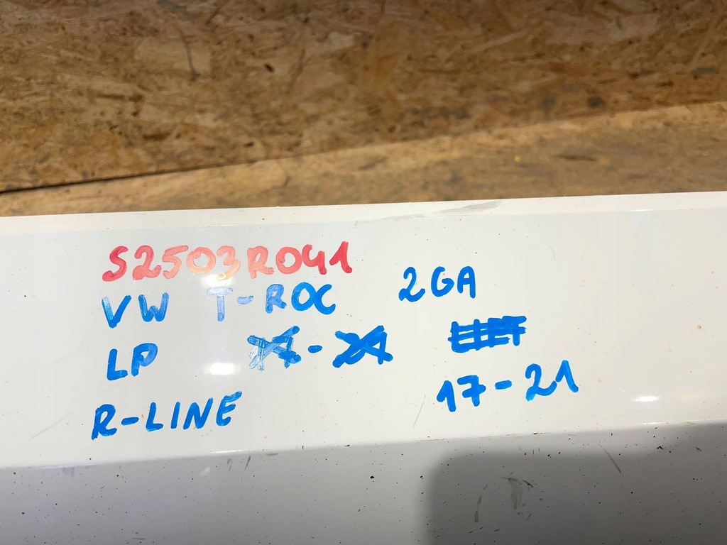 фото №10, Vw t-roc troc 2ga 17- r-line молдинг нижняя дверь левая перед передняя