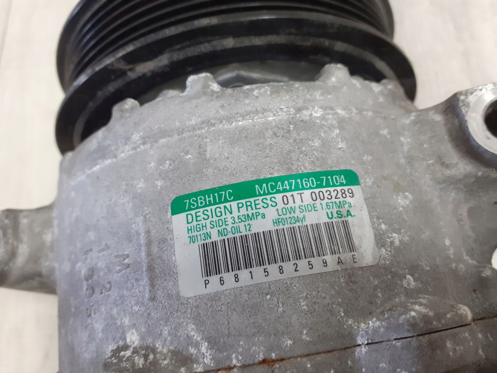 фото №5, Challenger charger rt 5.7 srt 6.4 компрессор кондиционера p68158259ae