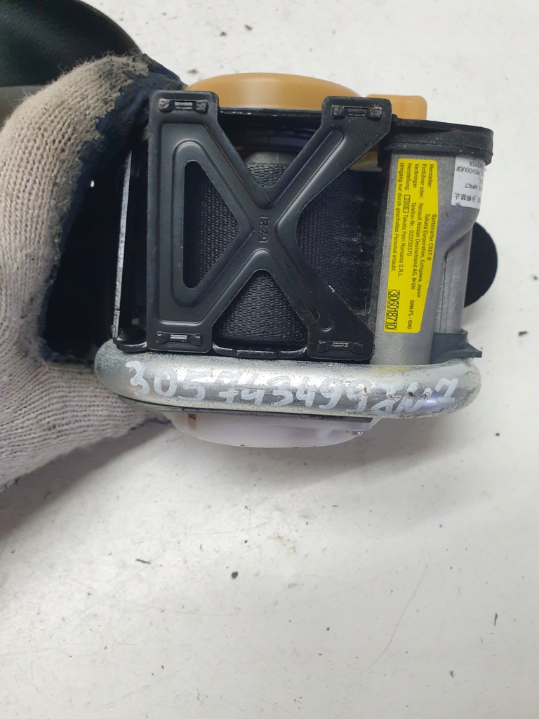 фото №5, Pas ремінь безпеки передній перед правий nissan note e11 305743499jn7-ag