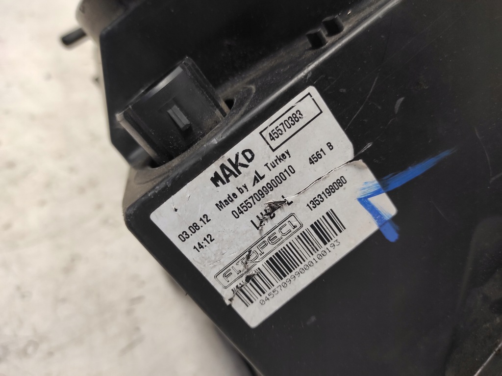 фото №7, Fiat fiorino 3 iii qubo 07- лампа левая перед 1353198080 - cała