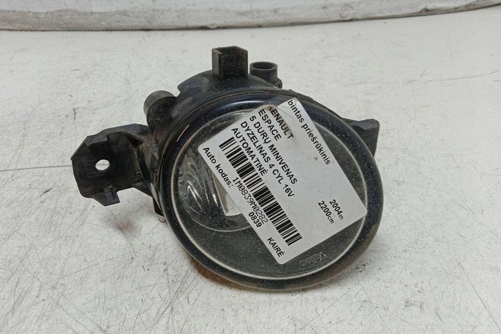 фото №1, Протитуманна фара лівий передній renault espace iv jk0/1_ 8200002469 2.2l дизель 2004