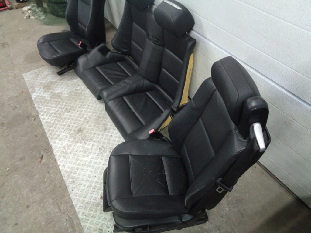 фото №5, Bmw e46 cabrio 2.0cd сидіння перед заднє сидіння задня шкіра czarna