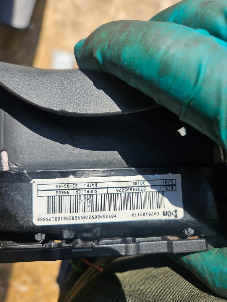 фото №12, Подушка air bag pas безопасности fiat qubo europa датчик 1360902080