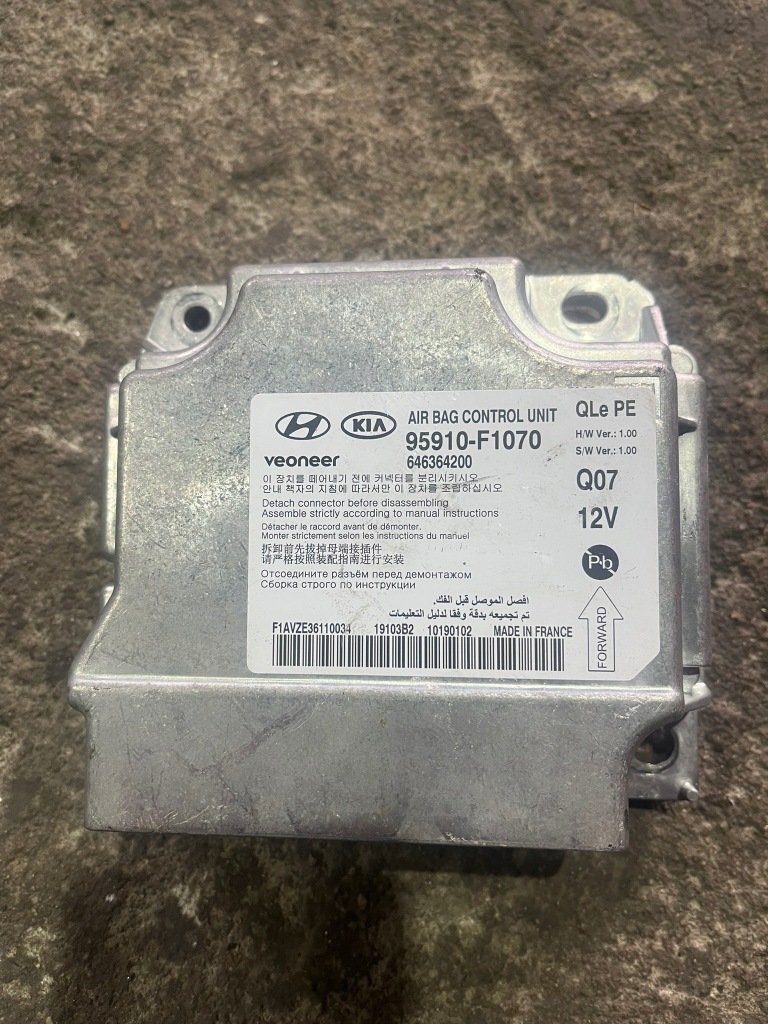 фото №1, Модуль блок управления подушка безопасности подушек kia sportage iv 4 95910-f1070