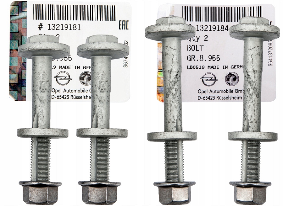 фото №1, Opel insignia a b болт болты эксцентриковый схождение геометрии задняя 4x szt.