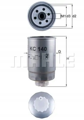 Фильтр топлива kc 140 mahle alfa romeo chrysler Цена