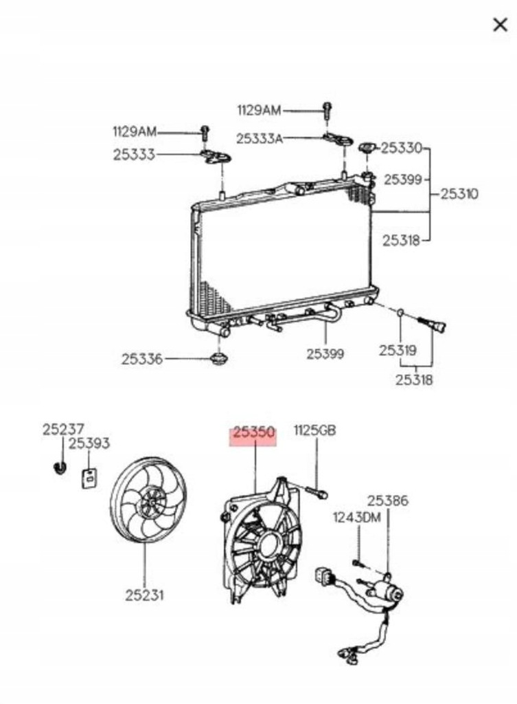 фото №8, Захист вентилятора hyundai elantra 95-00
