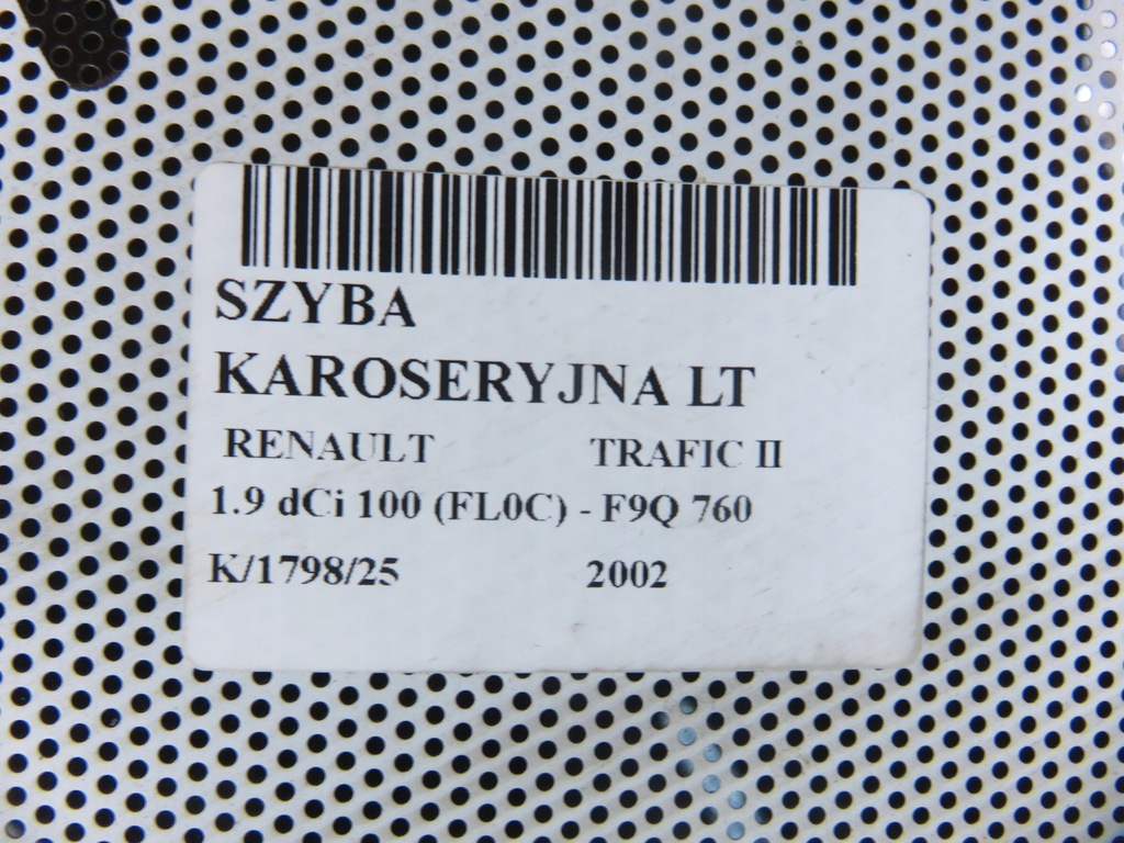 фото №7, Стекло кузовная левая задняя renault trafic ii