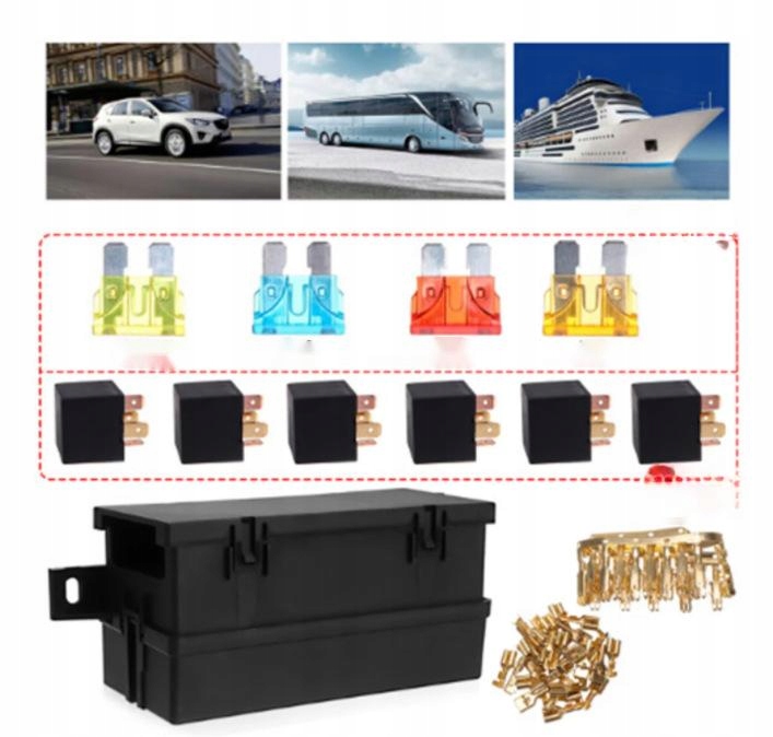 фото №16, Набор коробка реле предохранителей 12v