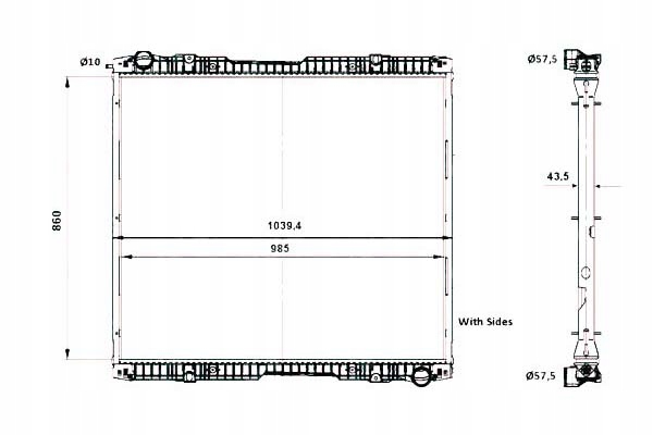 фото №1, Nrf 519739 радіатор, система охолодження двигуна