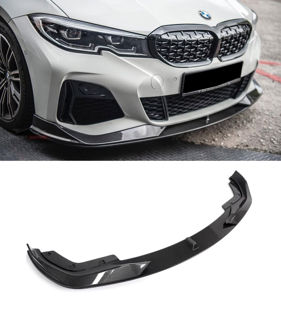 фото №11, Накладка бампера спліттер карбон ac стиль bmw g20 g21 pre lci 18-22 m sport