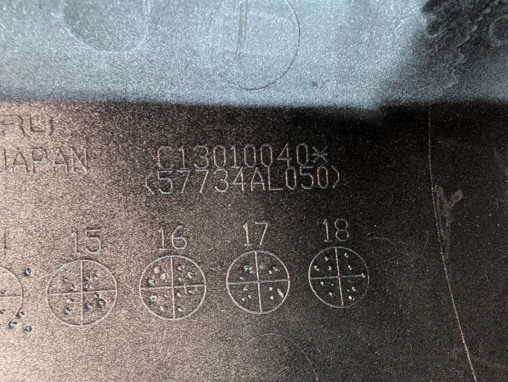 фото №9, Subaru outback 2014-2018 накладка бампера задняя