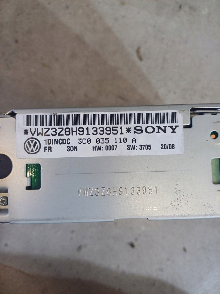 фото №5, Чейнджер cd vw passat b6 nr. 3c0035110a