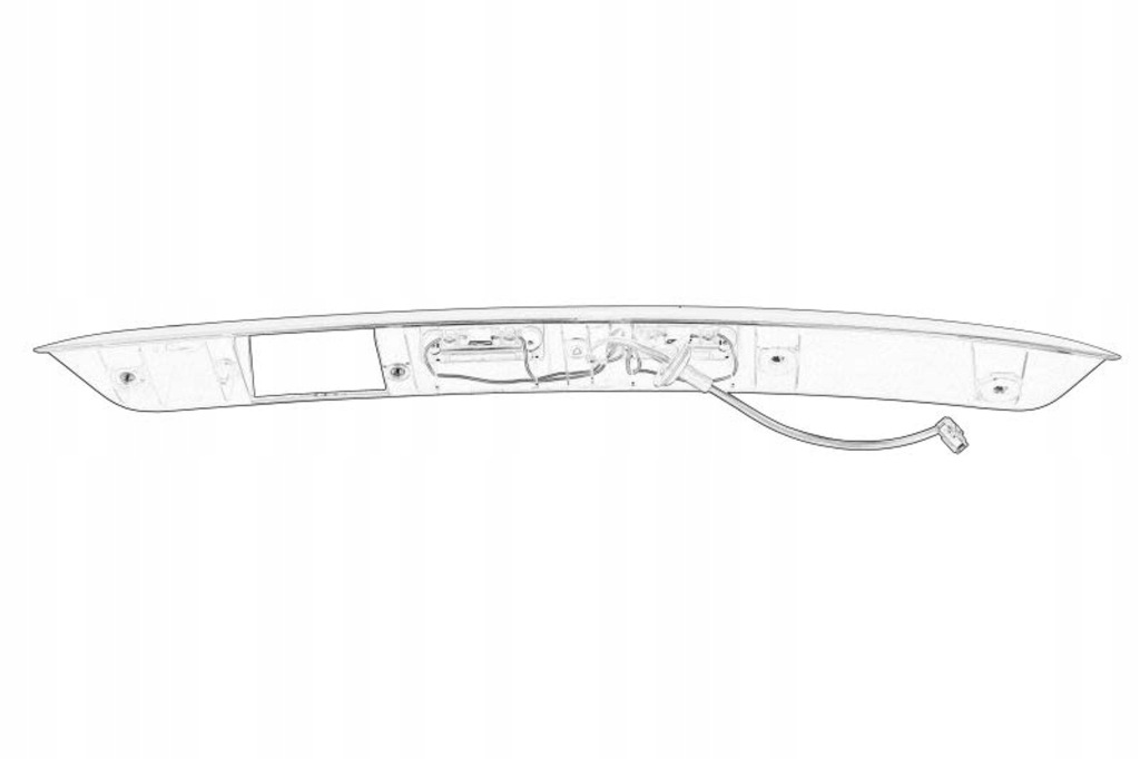 фото №1, Молдинг подсветка номерного знака регистрационный pasuje do: vw caddy iii, caddy