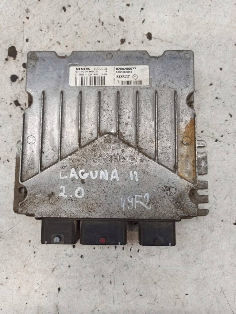 фото №8, Laguna ii 2.0 sirius35 бортовой компьютер s110919502j 8200200577