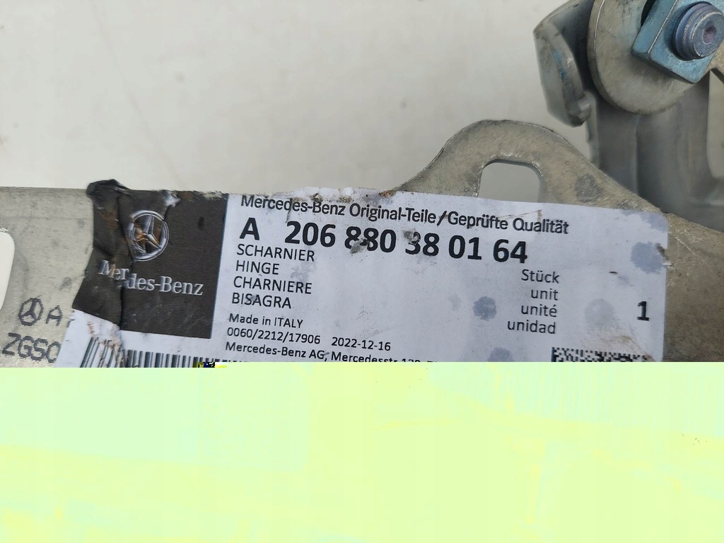 фото №6, Mercedes c klasa w206 петля капот левый правый nowe