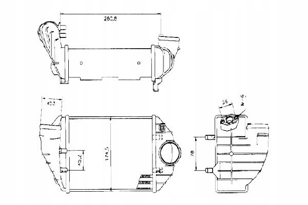 Інтеркулер vw passat 2,5tdi 97- лівий a4/superb в Україні
