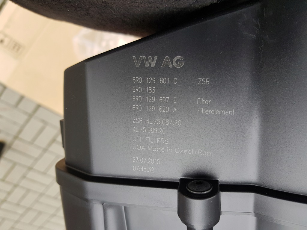 фото №5, Корпус фільтра повітря vw polo 5 v 6r 6r0129607e